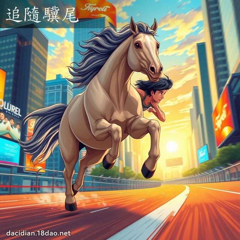 追隨驥尾 - 国语大辞典配图