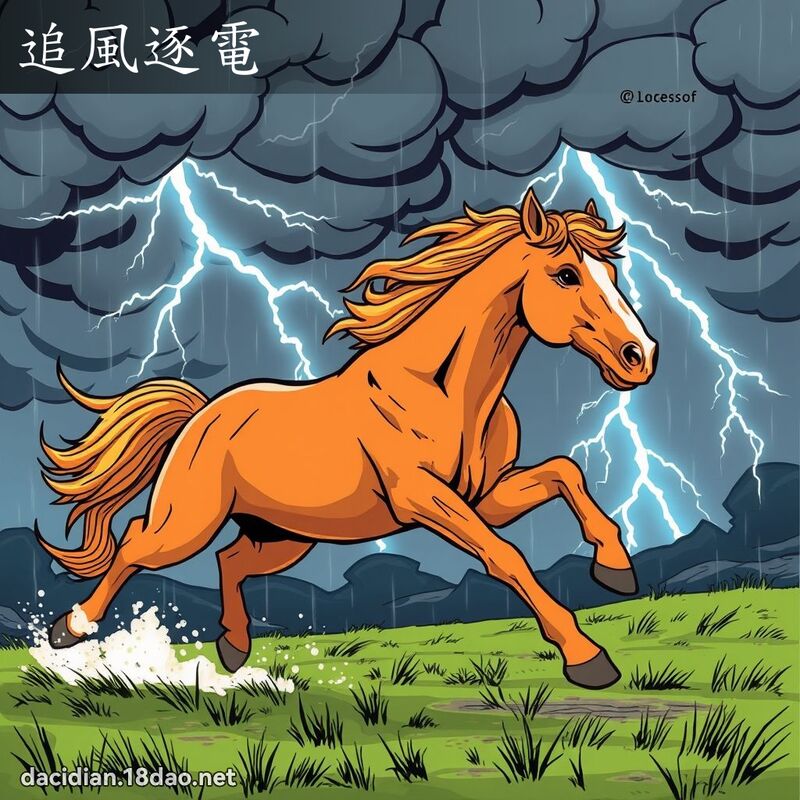 追風逐電 - 國語大辭典配圖