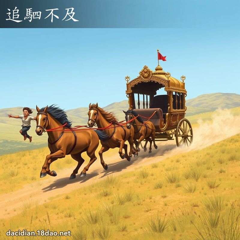 追駟不及 - 国语大辞典配图