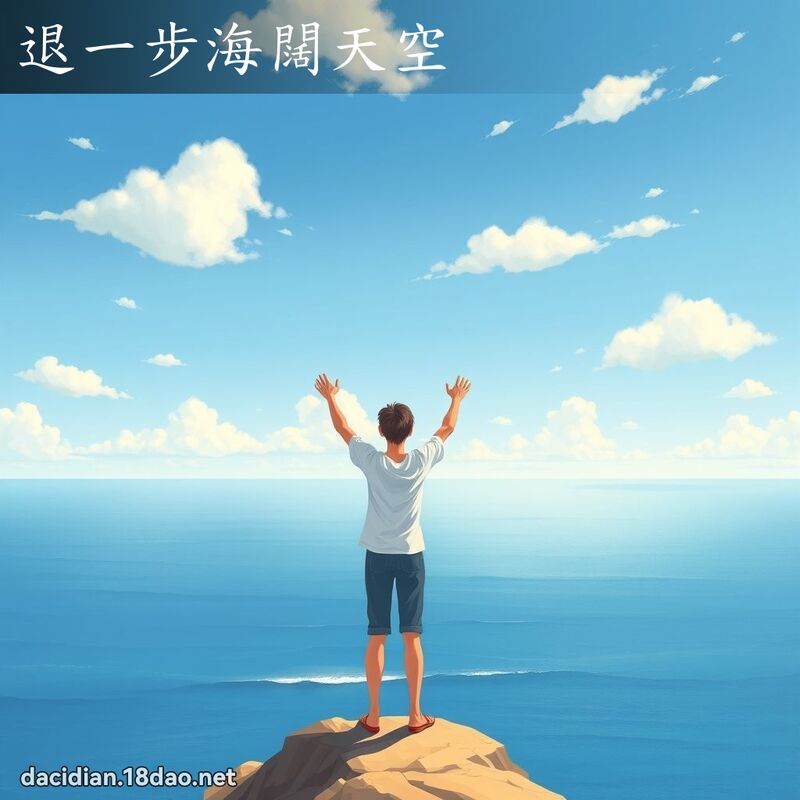 退一步海阔天空 - 国语大辞典配图