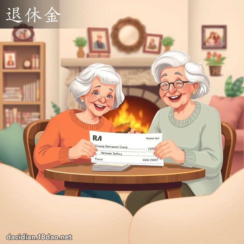 退休金 - 國語大辭典配圖