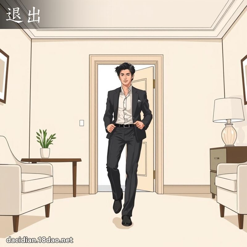 退出 - 国语大辞典配图