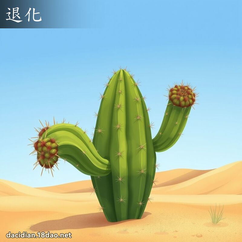 退化 - 国语大辞典配图