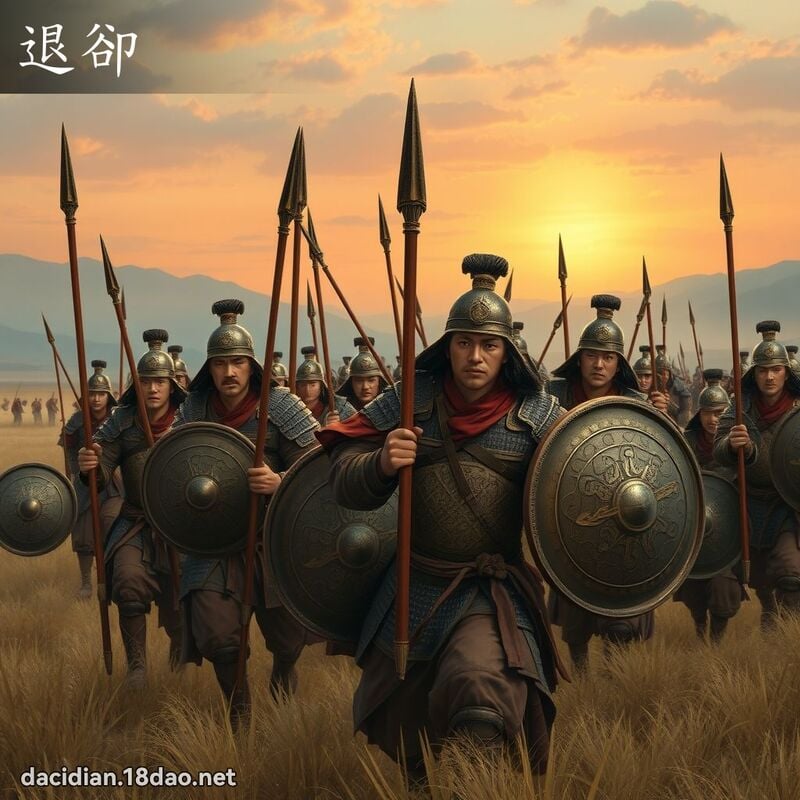退却 - 国语大辞典配图