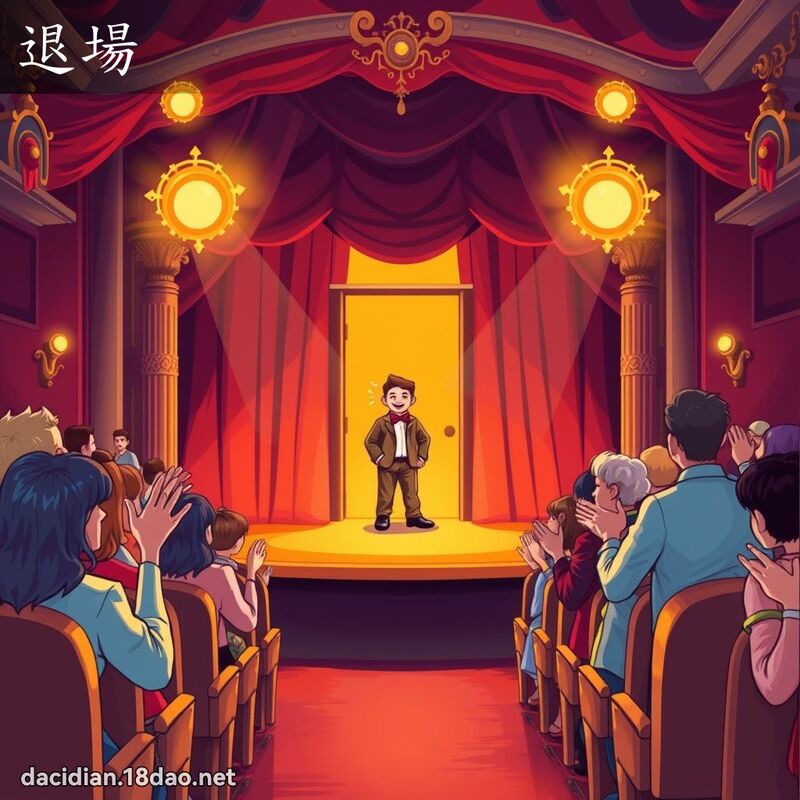 退場 - 國語大辭典配圖