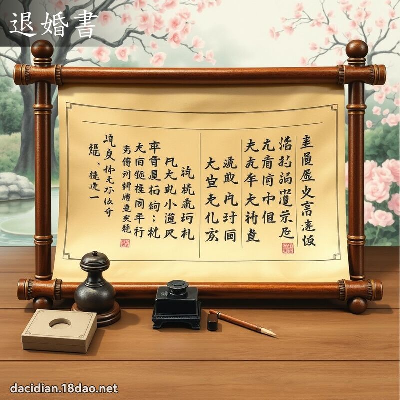 退婚书 - 国语大辞典配图