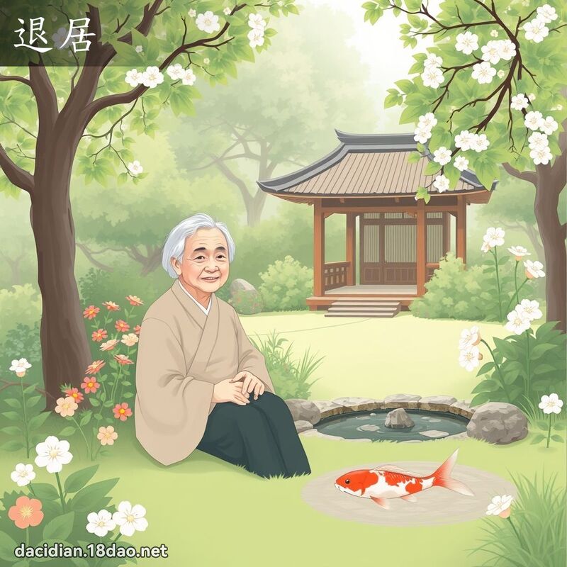 退居 - 国语大辞典配图