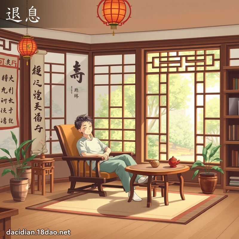 退息 - 國語大辭典配圖