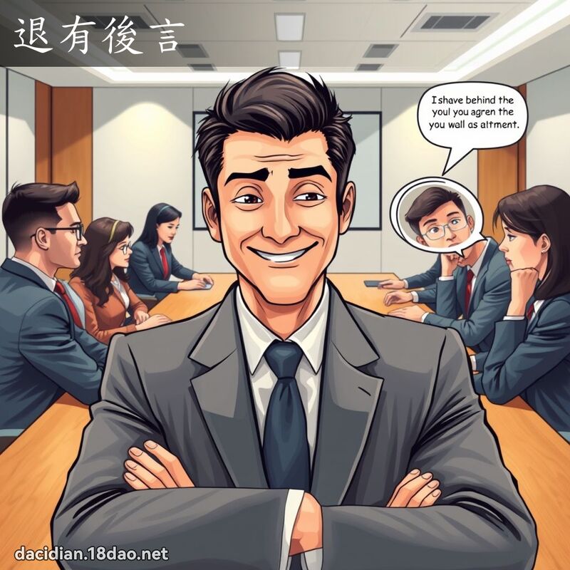 退有後言 - 國語大辭典配圖