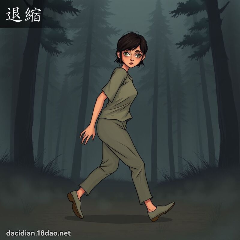 退縮 - 國語大辭典配圖