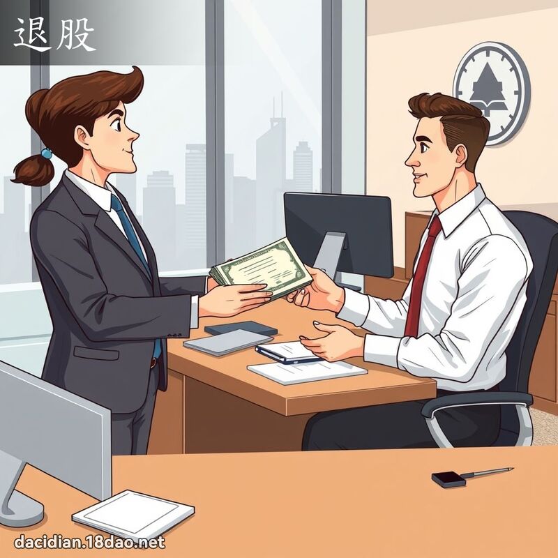 退股 - 国语大辞典配图