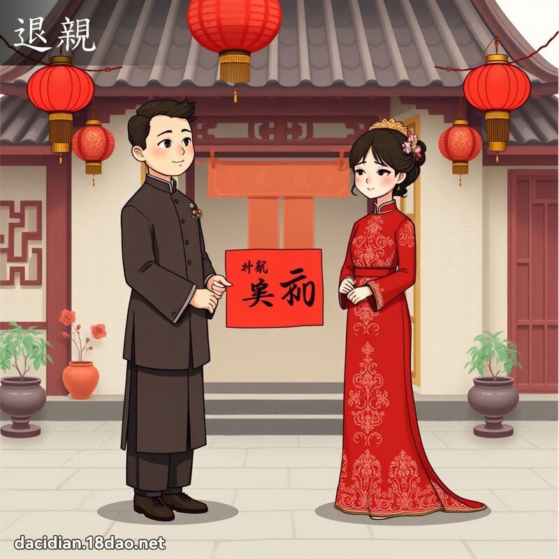 退亲 - 国语大辞典配图