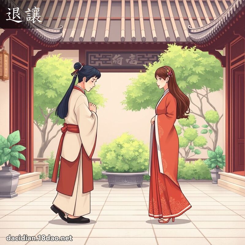 退让 - 国语大辞典配图