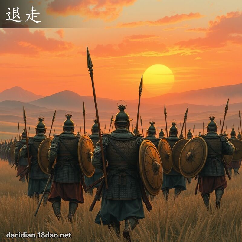 退走 - 国语大辞典配图