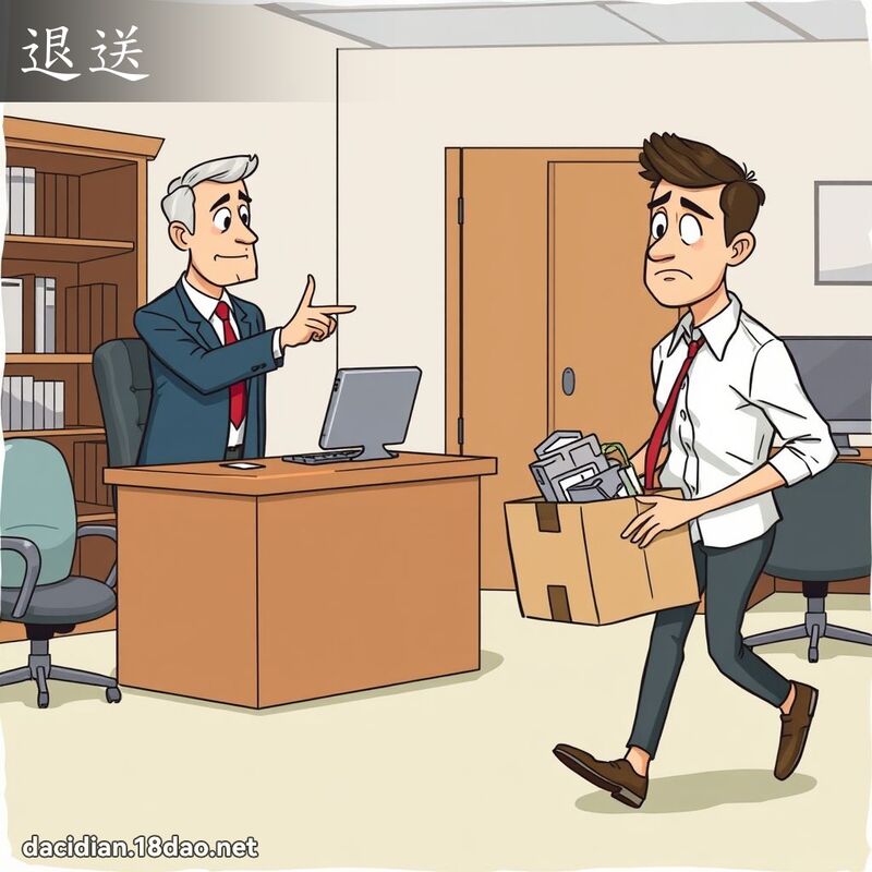 退送 - 國語大辭典配圖