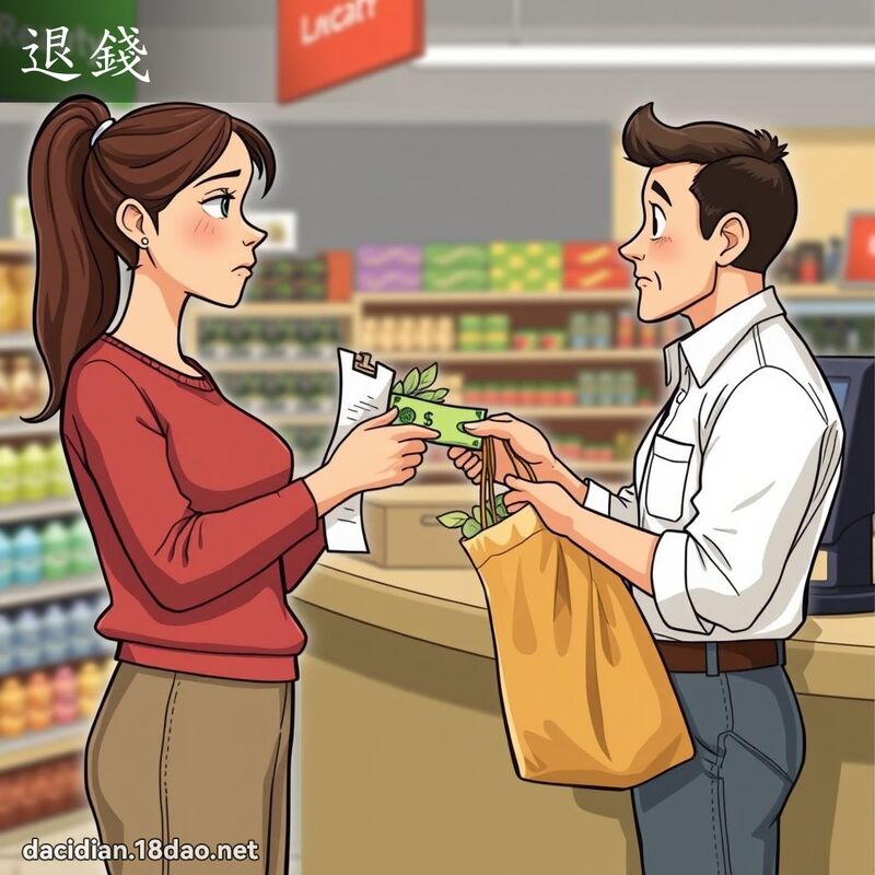 退錢 - 國語大辭典配圖