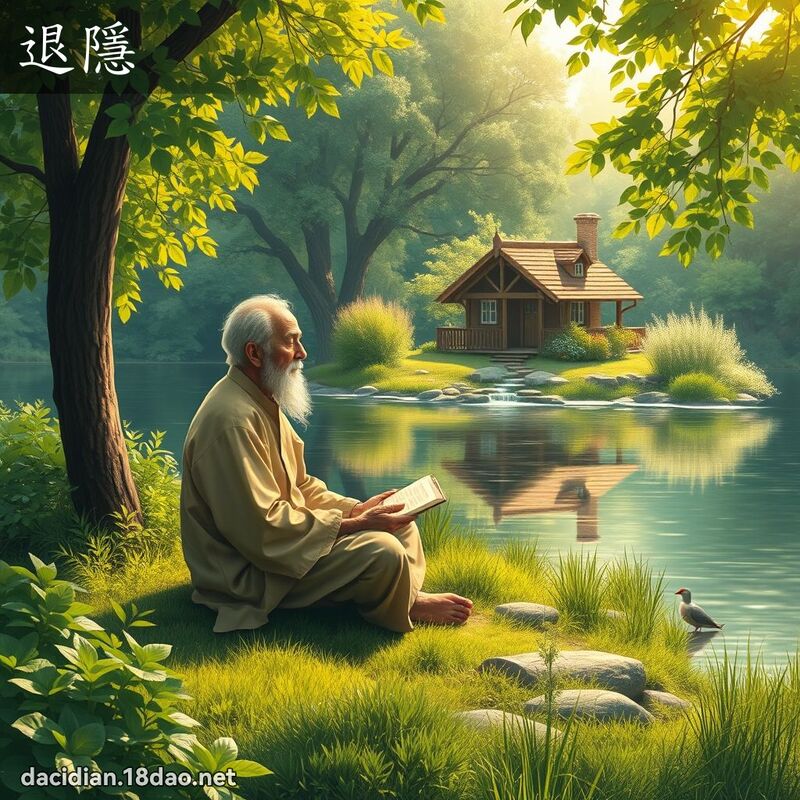 退隱 - 國語大辭典配圖