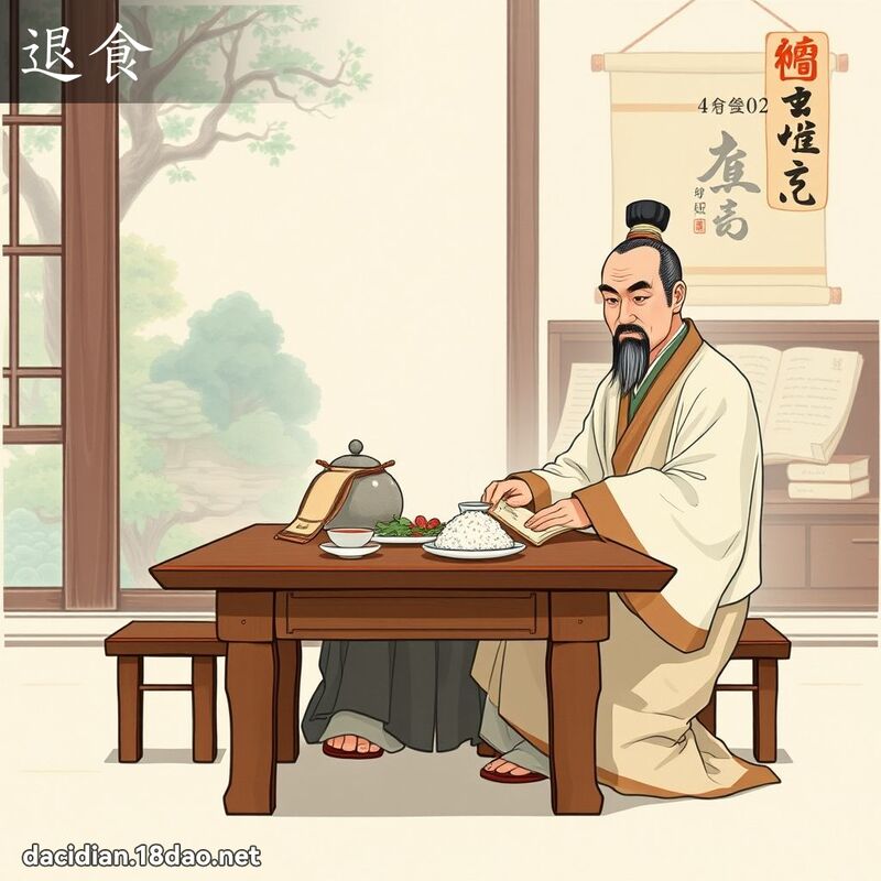 退食 - 国语大辞典配图