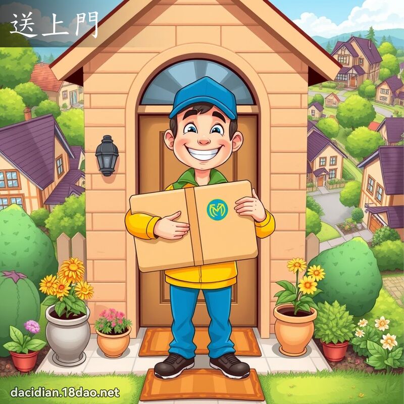 送上门 - 国语大辞典配图