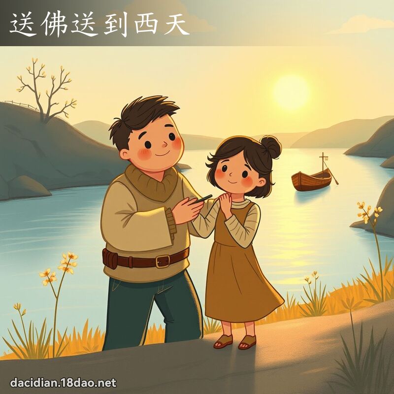 送佛送到西天 - 国语大辞典配图