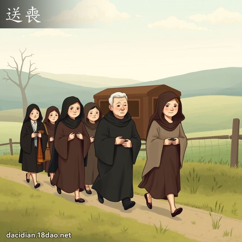 送喪 - 國語大辭典配圖