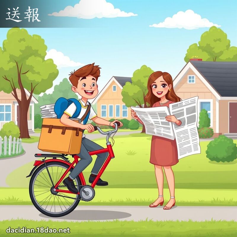 送報 - 國語大辭典配圖