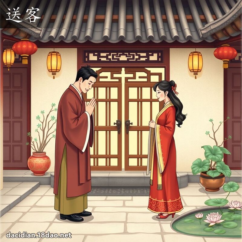 送客 - 国语大辞典配图