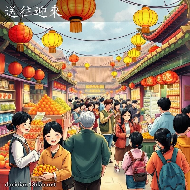 送往迎來 - 國語大辭典配圖