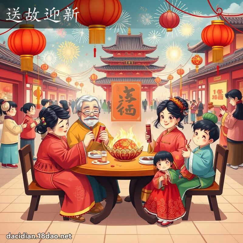 送故迎新 - 国语大辞典配图
