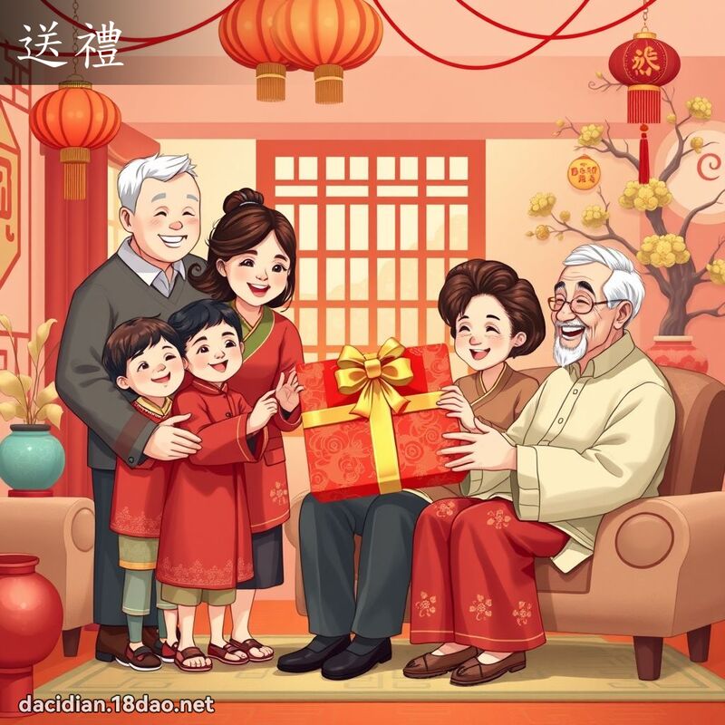 送禮 - 國語大辭典配圖
