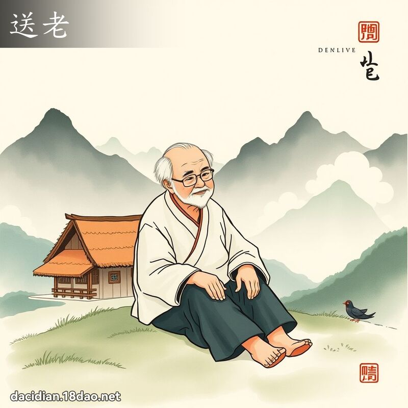 送老 - 國語大辭典配圖