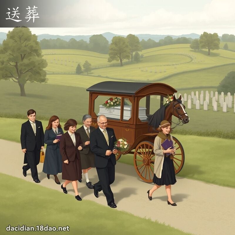 送葬 - 國語大辭典配圖