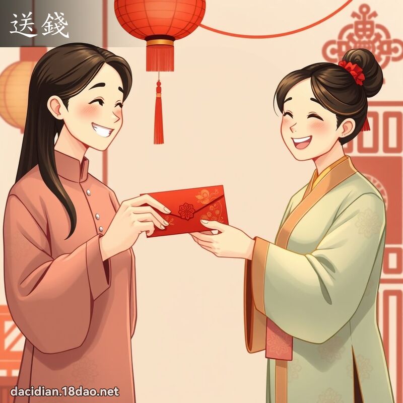 送錢 - 國語大辭典配圖