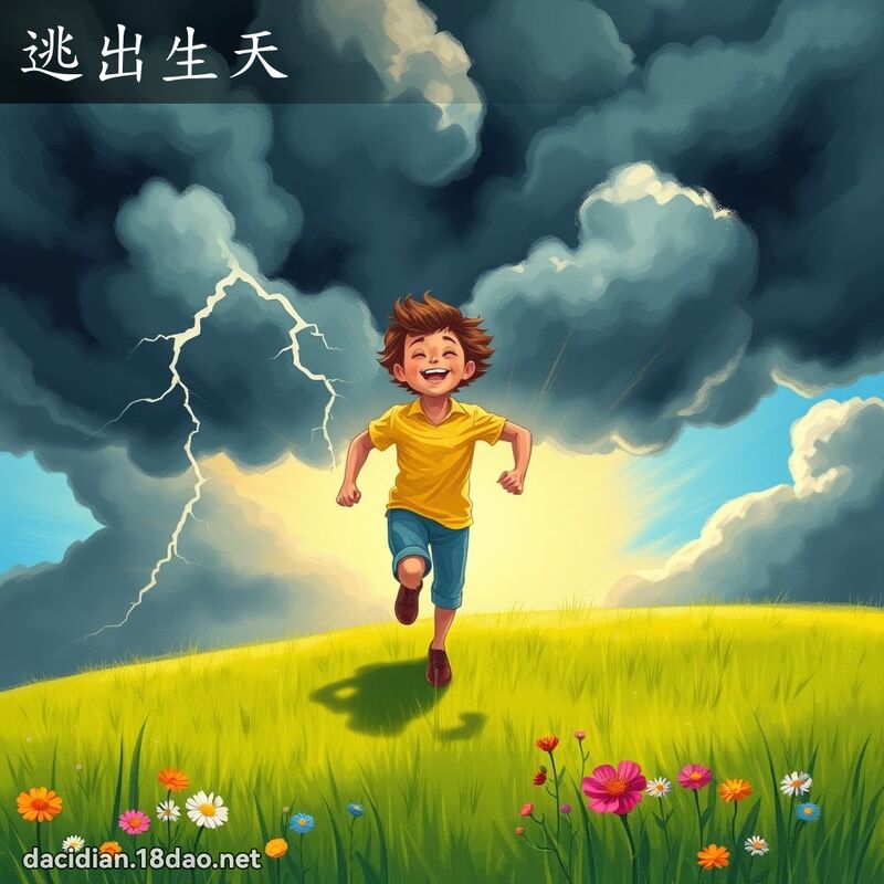 逃出生天 - 國語大辭典配圖
