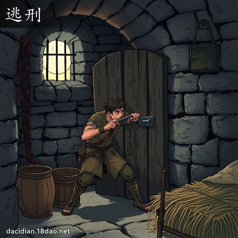 逃刑 - 国语大辞典配图