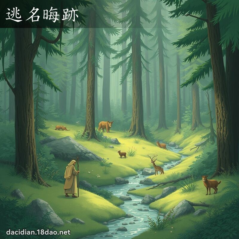 逃名晦跡 - 国语大辞典配图