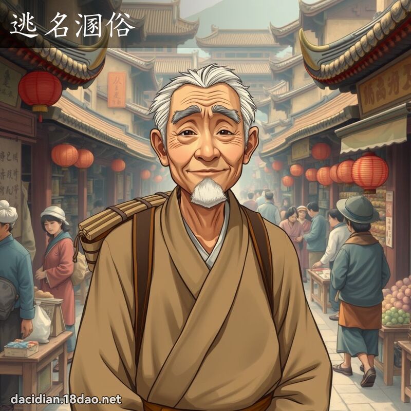 逃名溷俗 - 国语大辞典配图
