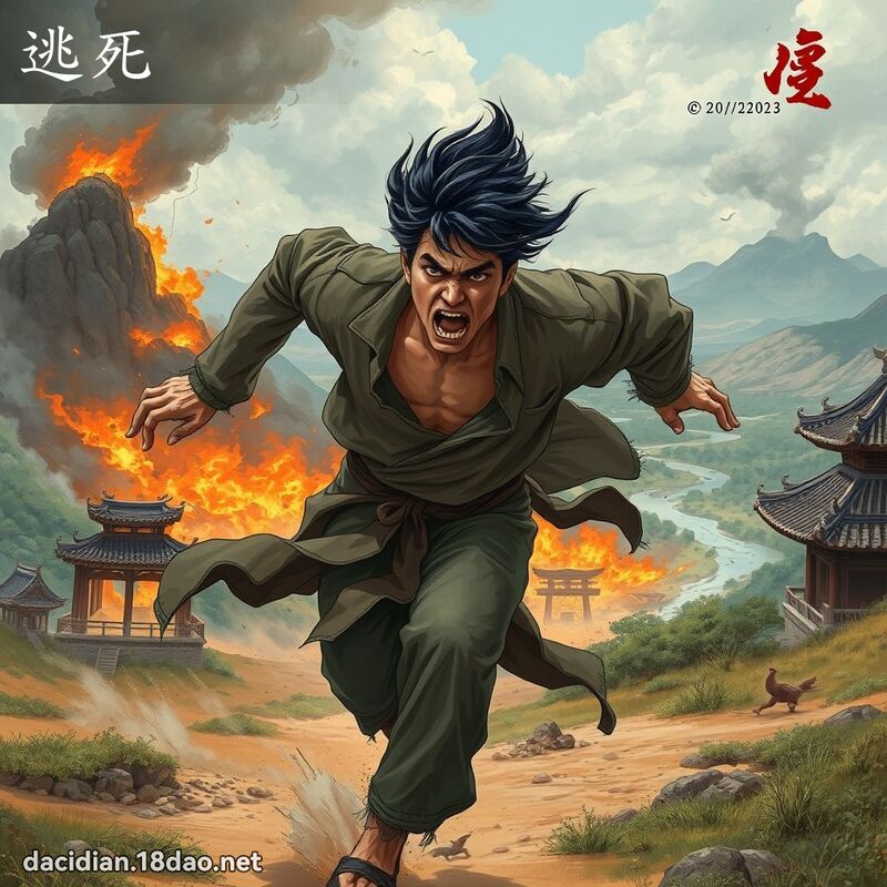 逃死 - 国语大辞典配图