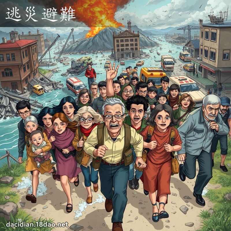 逃灾避难 - 国语大辞典配图