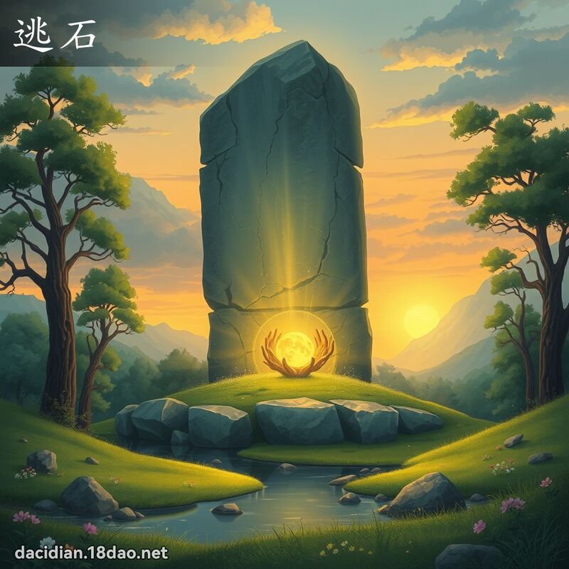 逃石 - 国语大辞典配图