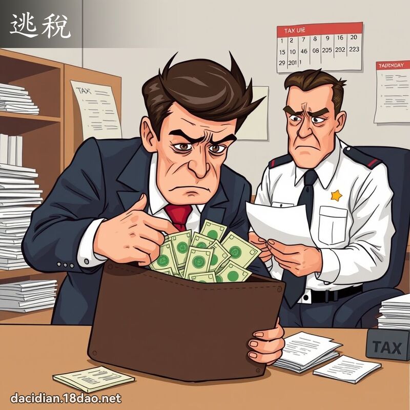 逃稅 - 國語大辭典配圖
