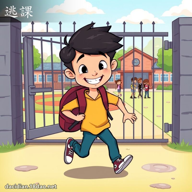 逃课 - 国语大辞典配图