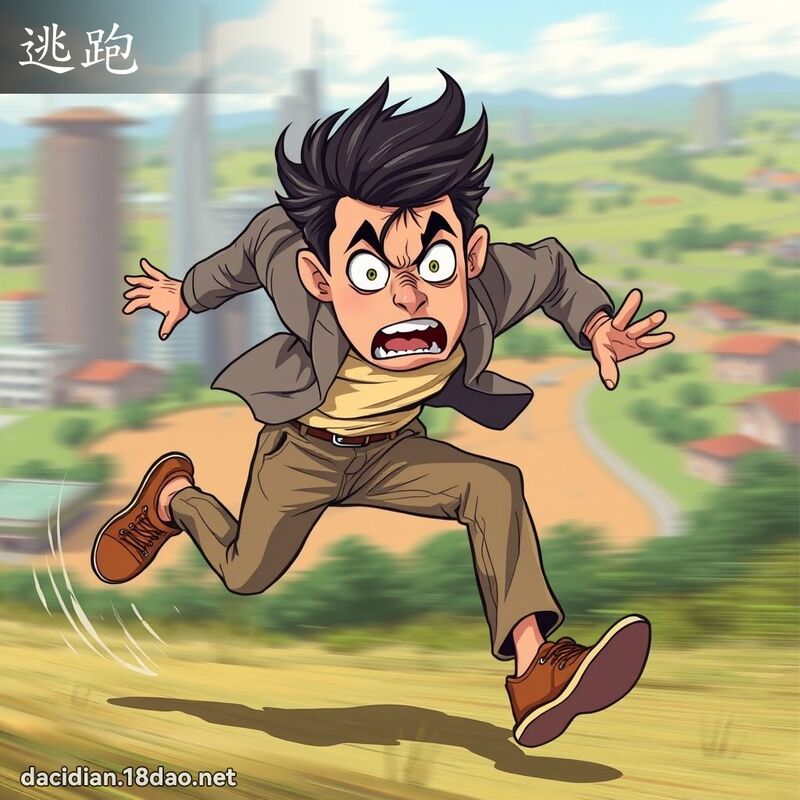 逃跑 - 国语大辞典配图