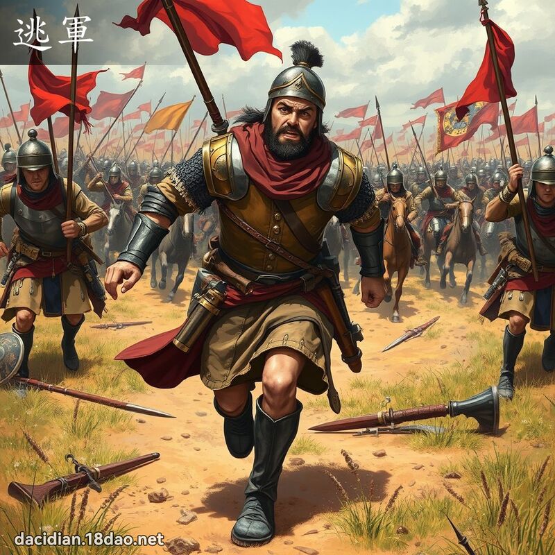 逃軍 - 國語大辭典配圖