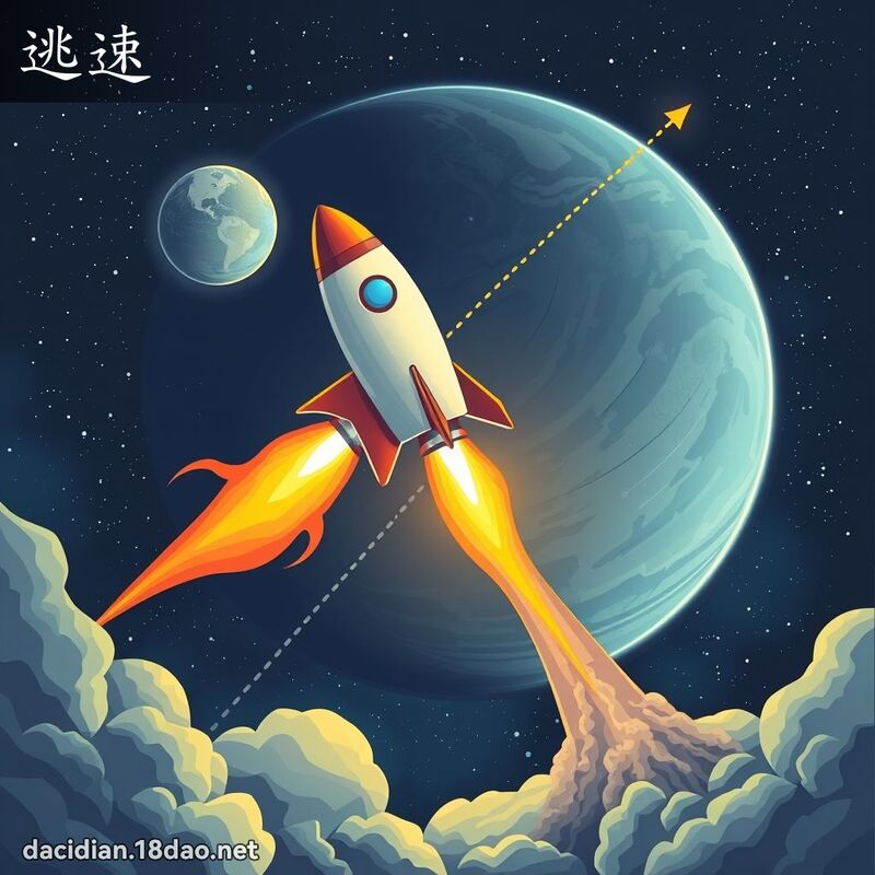 逃速 - 國語大辭典配圖