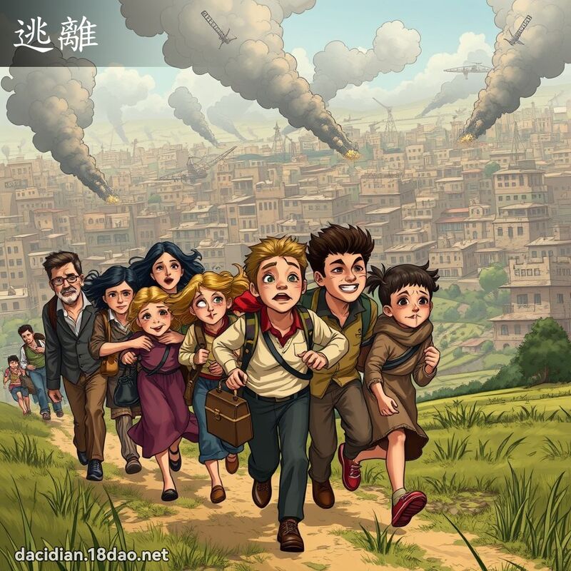 逃离 - 国语大辞典配图