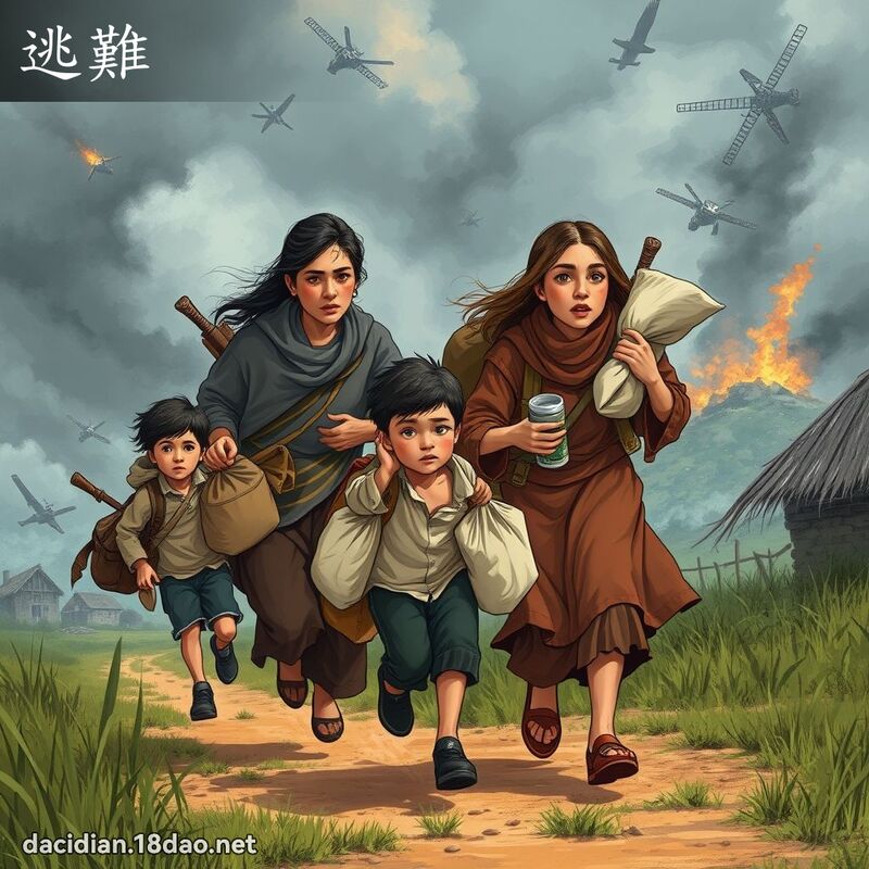 逃難 - 國語大辭典配圖