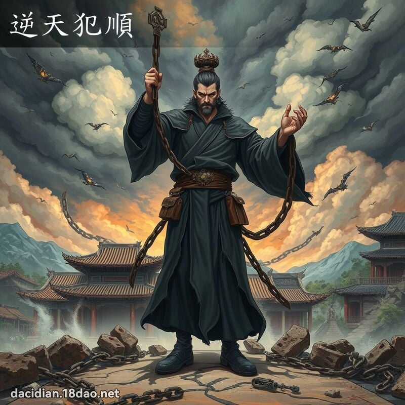 逆天犯顺 - 国语大辞典配图