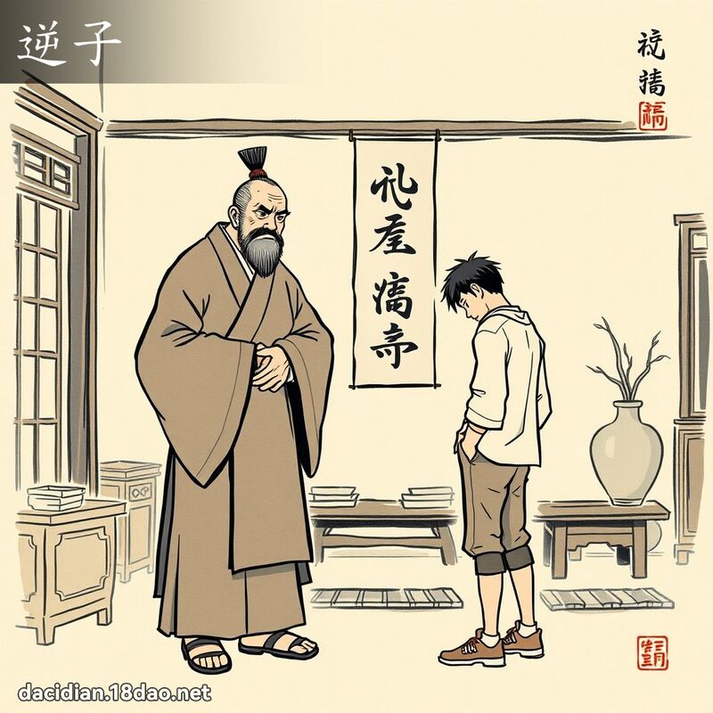 逆子 - 國語大辭典配圖