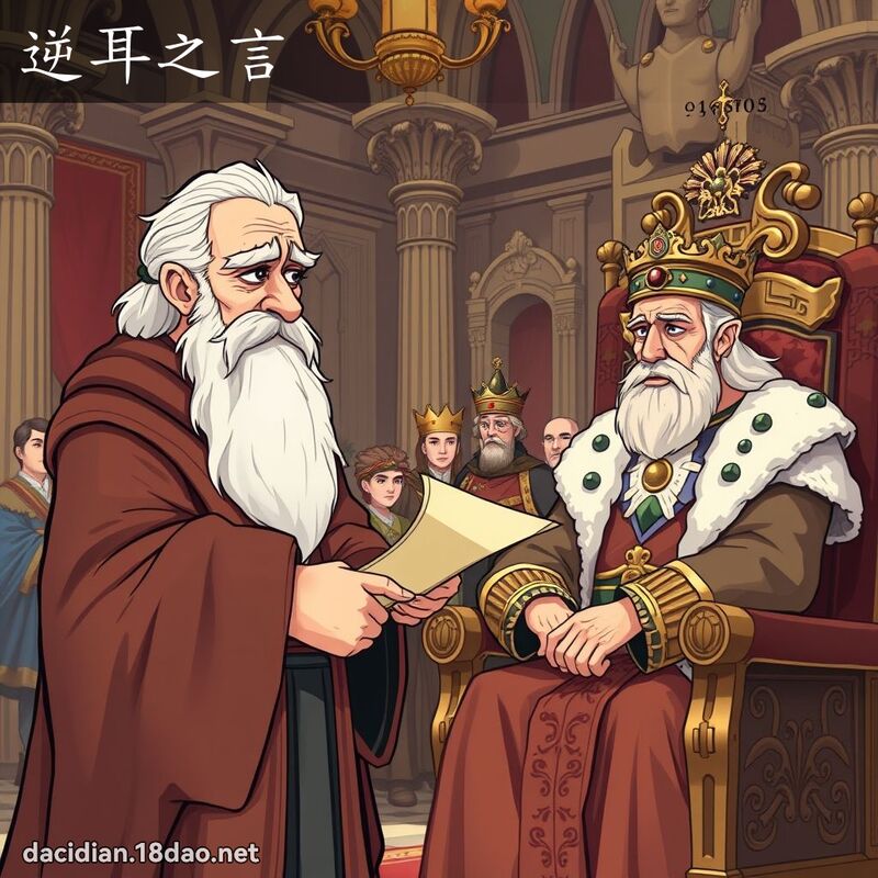 逆耳之言 - 國語大辭典配圖